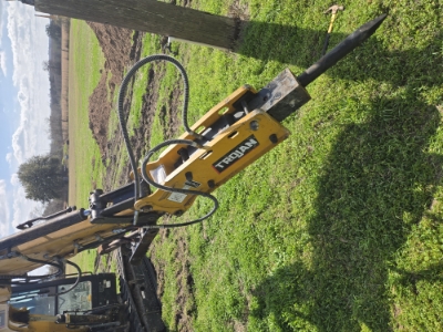 12t Excavator breaker hammer. Fence post pounder