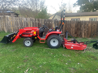 Loader with mower