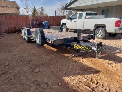 Tilt deck trailer