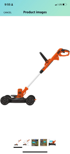 Black and Decker Electric Lawn Mower, String Trimmer, Edger, 3-in-1, Corded 