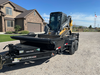 Tracked skid steer & dump trailer