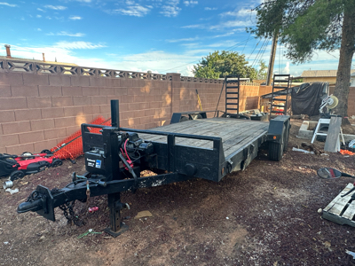 20ft Flatbed Trailer w/winch