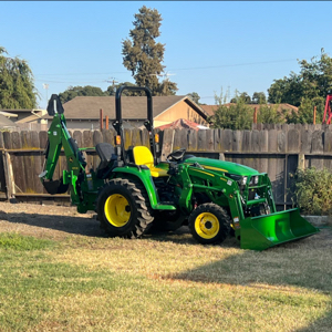 Tractor with loader backhoe and more