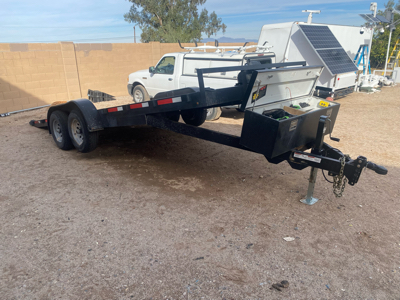 20’ electric tilt bed trailer 