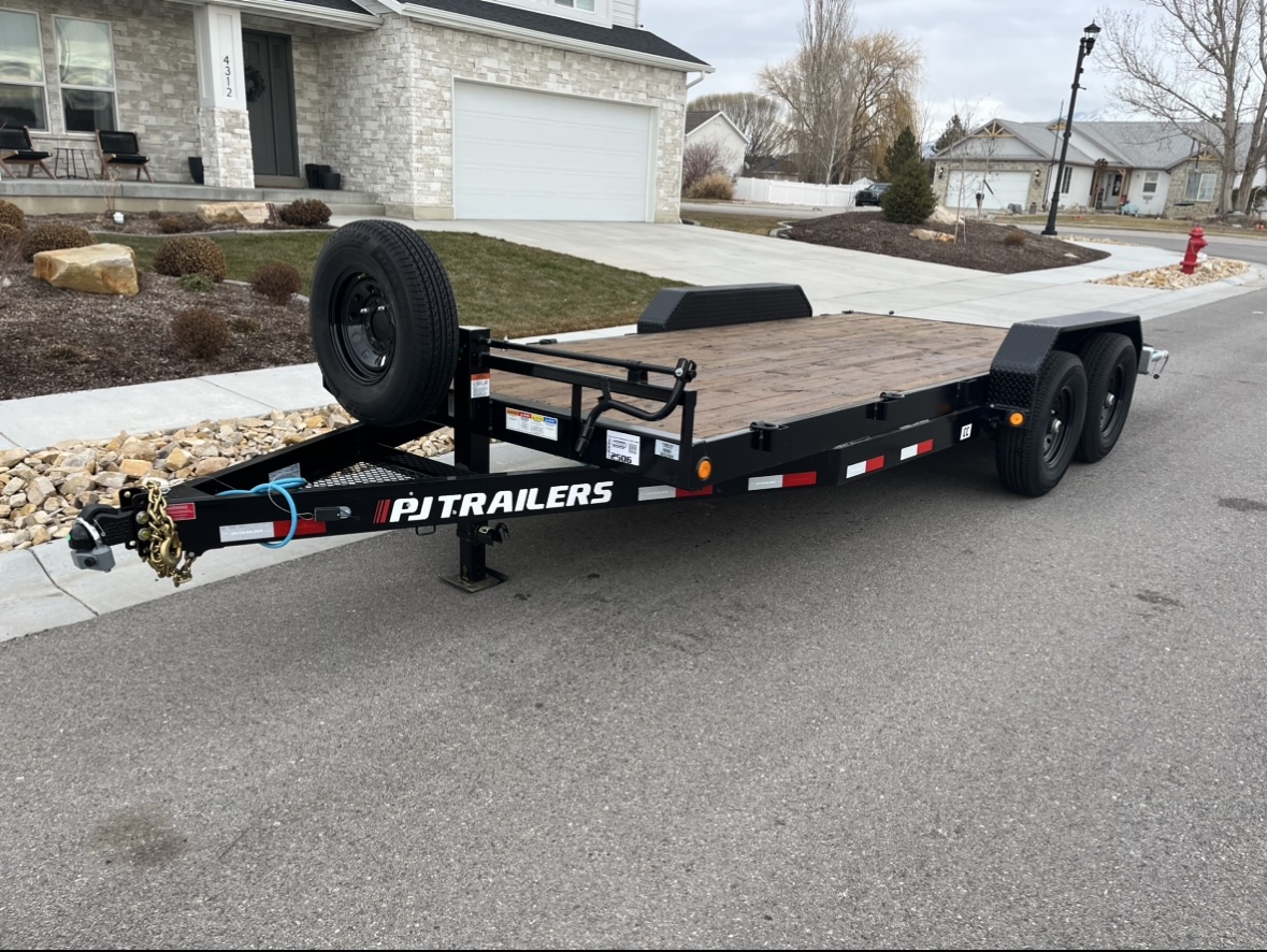 18ft long 83" wide 14k GVWR