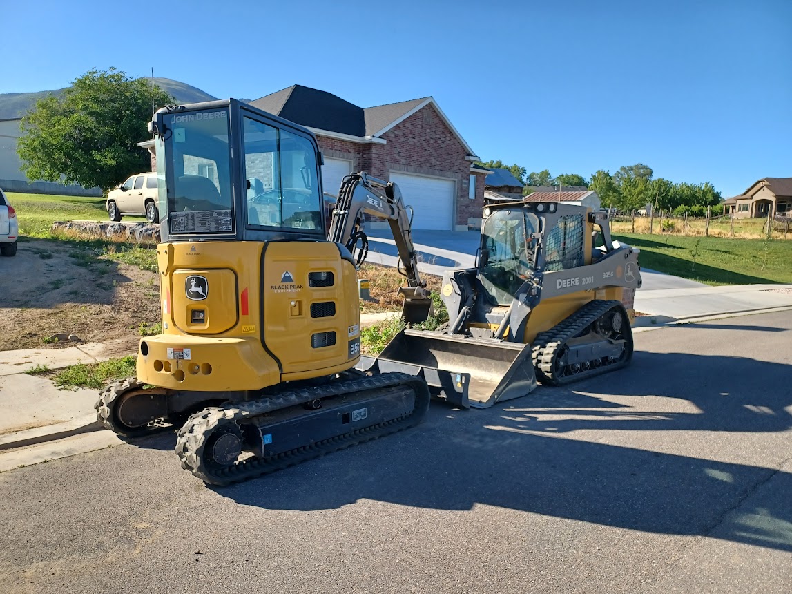 35G Mini Excavator and Trailer