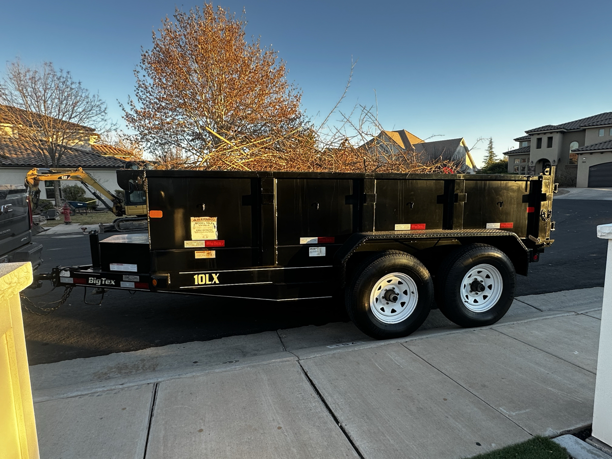 Dump trailer 7’x12’