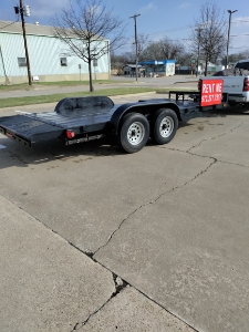 18ft 10k Car Hauler with winch and straps