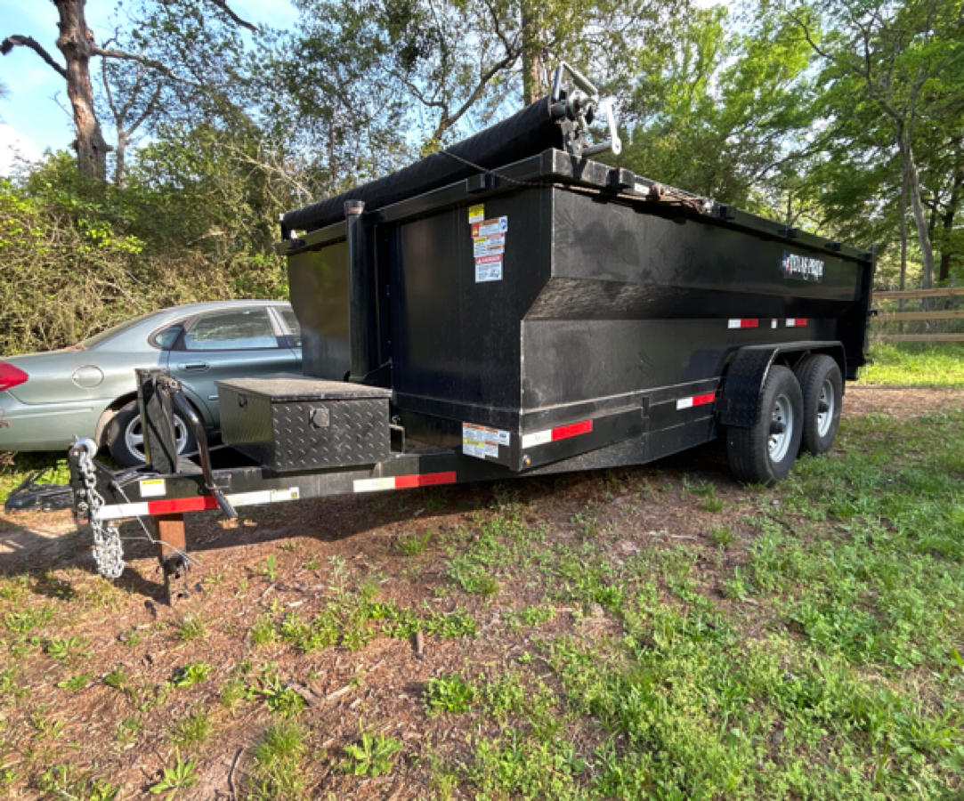 14ft bumper pull dump trailer 