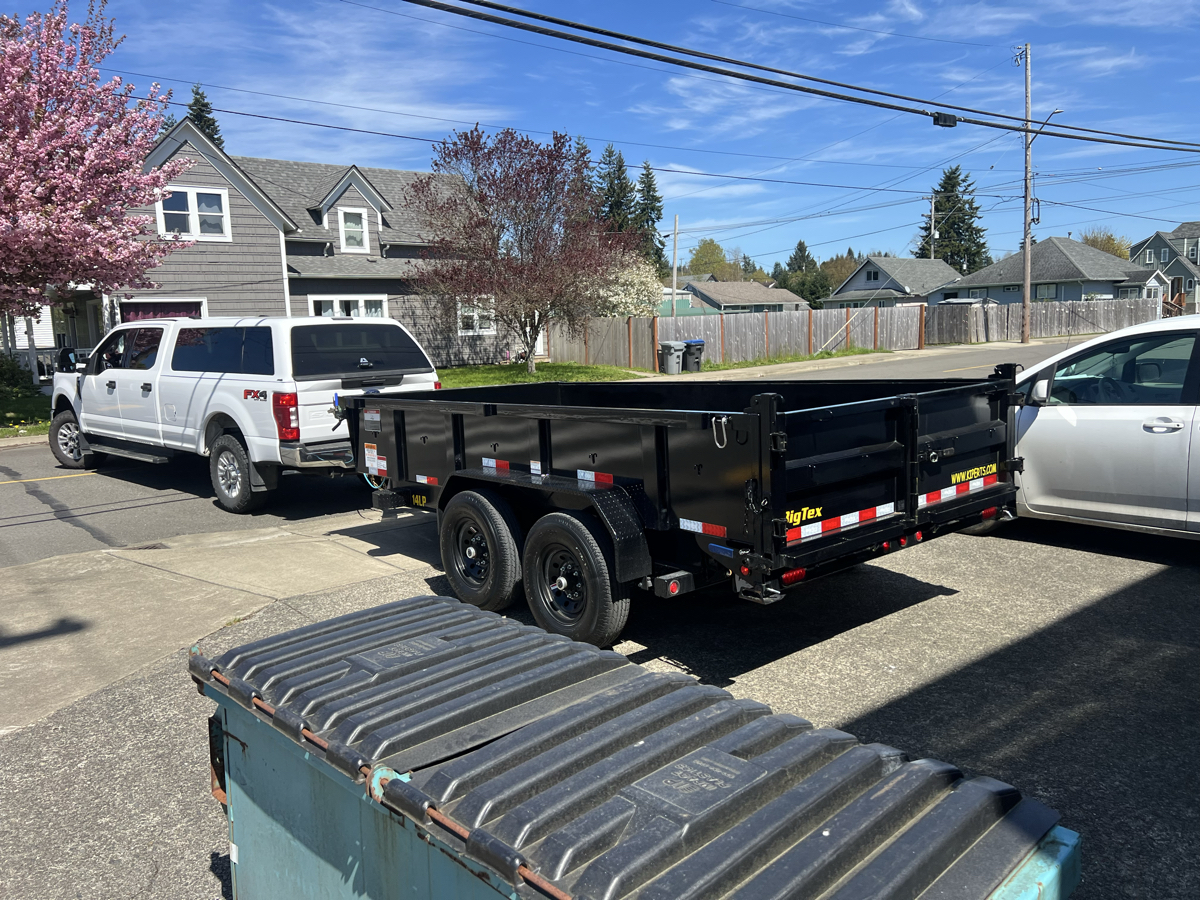 Dump trailer 7x14 14k