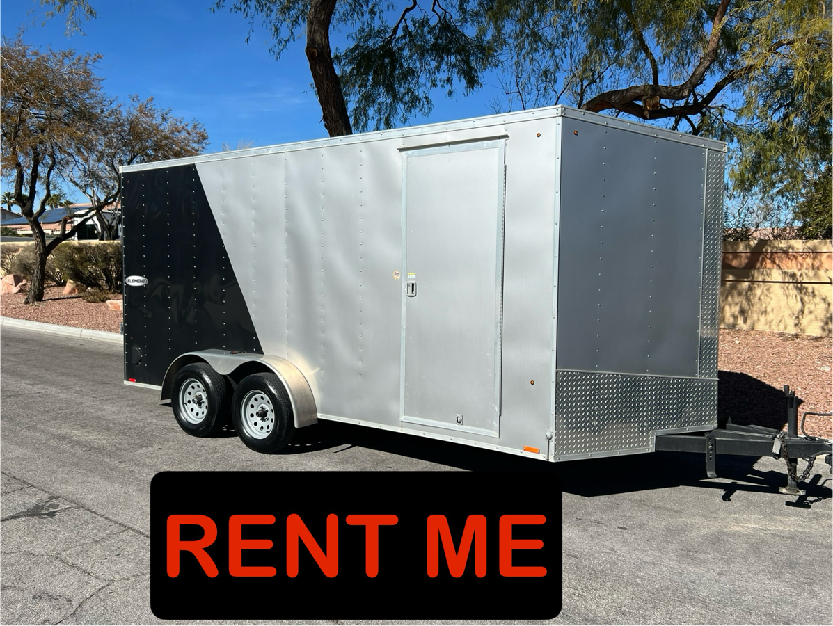 16’ ENCLOSED CARGO MOVING TRAILER 