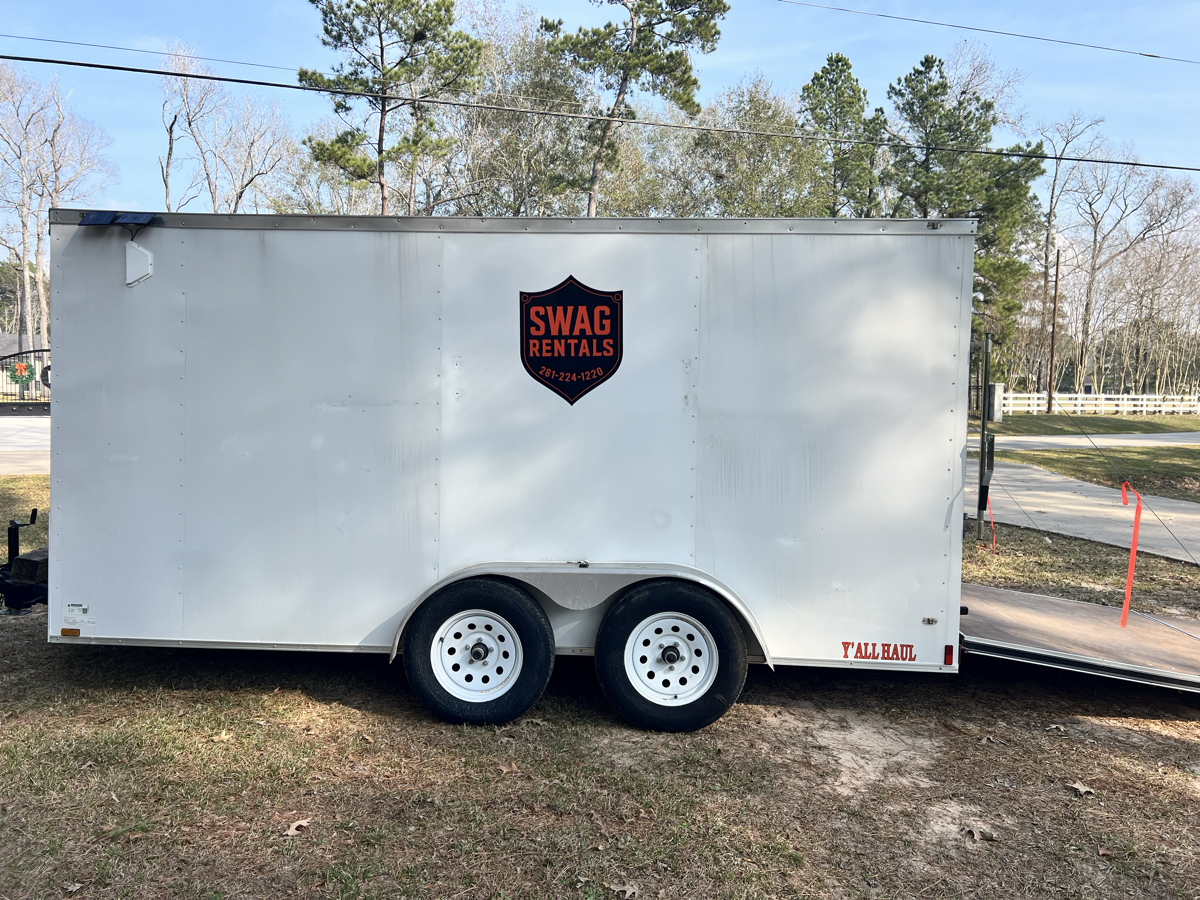 16X7 Enclosed Box Trailer