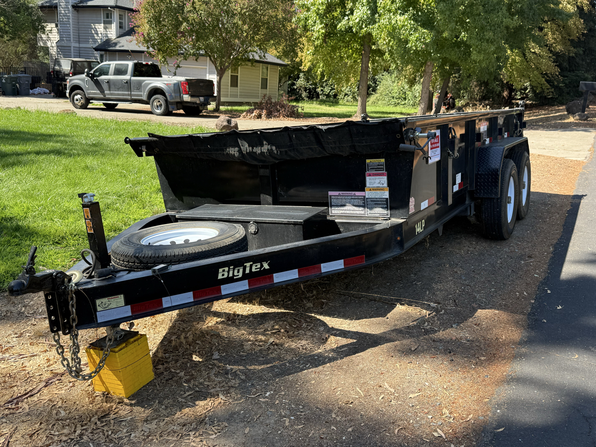 Dump Trailer 7x14 / 8yd / 14k dump
