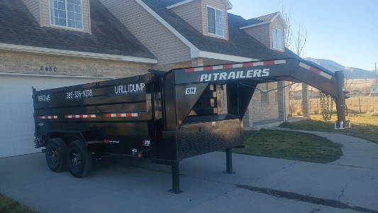 Dump trailer dumpster