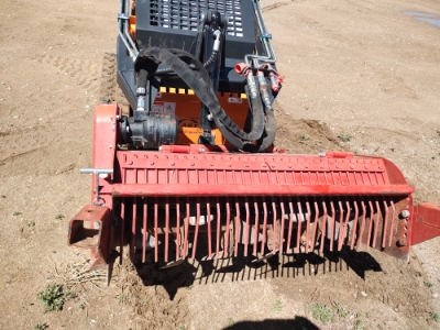 Mini Skid steer tiller