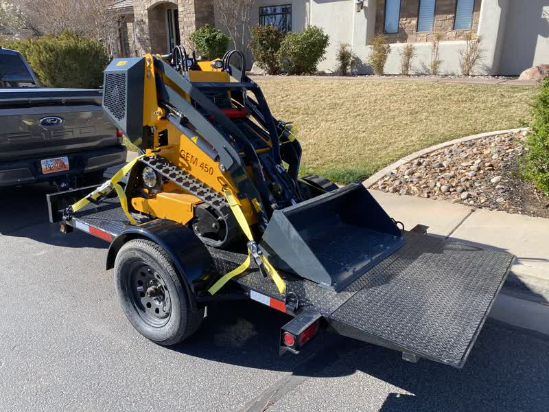 Mini Skid Steer with Trailer